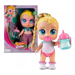 Muñeca Supercute Regi Glitzy Con Luz Sonido Y Accesorios