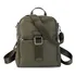 Mochila Impermeable Combinada En  Simil Cuero Lincolns Verde Militar
