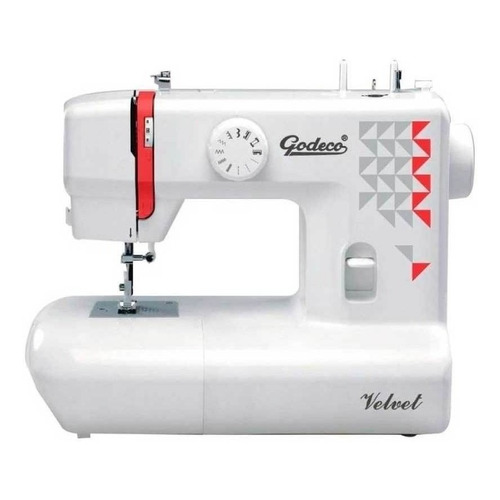 Máquina de coser recta Godeco Velvet portable blanca 220V