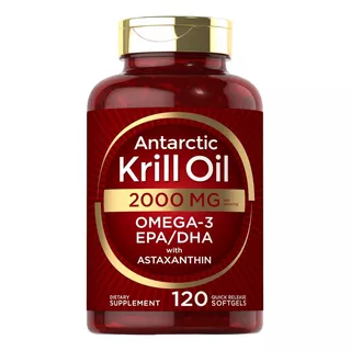 Antarctic Krill Oil 2000 Mg 120 Softgels | Omega-3 Epa, Dha,