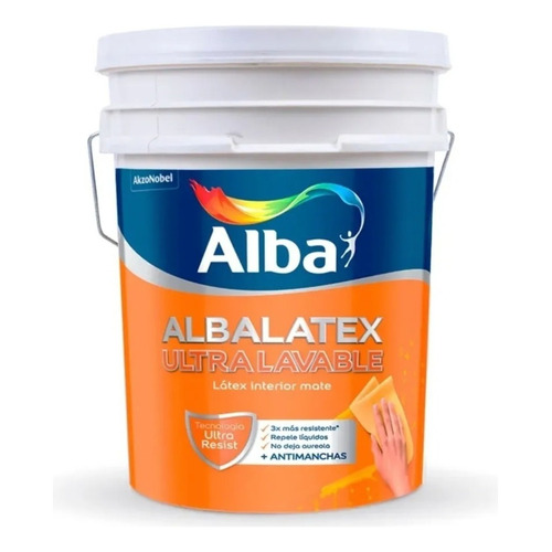 Albalatex Ultralavable Interior Mate Blanco 10lt