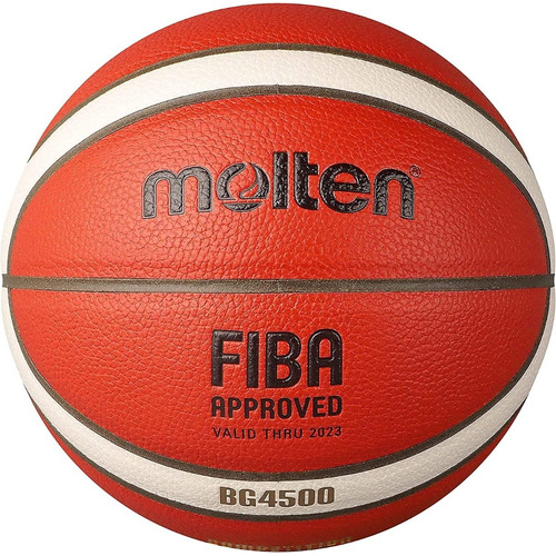 Balon De Basquetbol Molten Cuero Compuest Bg4500 Basketball Color Naranja claro