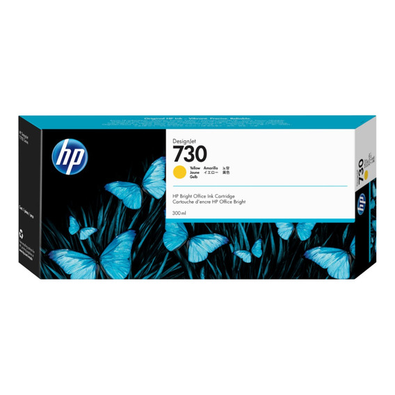 Cartucho Hp 730 P2v70a Amarillo Original 300ml T1700