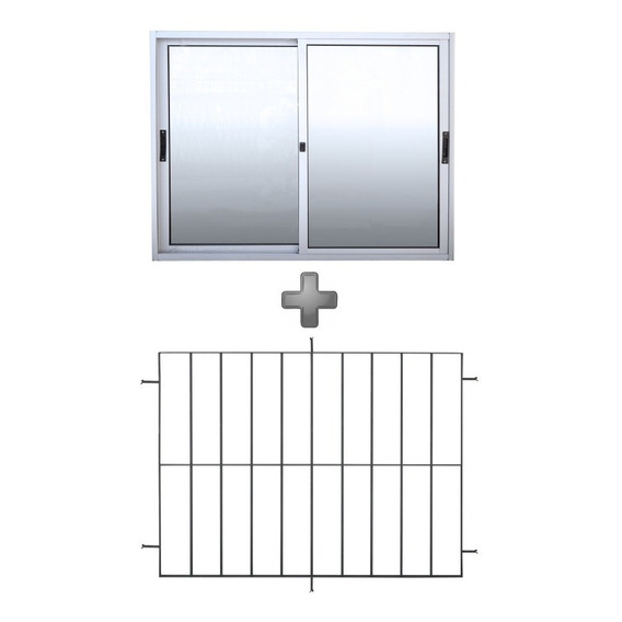 Ventanas Con Reja Incorporada De 120 X 100 En Serie Premium