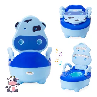 Troninho Penico Infantil Musical Mimoso Azul - Replay Kids