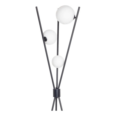 Lampara De Pie Tripode Luna 3 Luces Negro Luz Desing