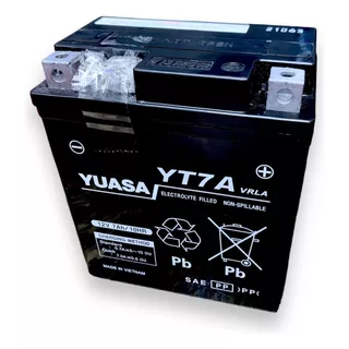 Batería Motos Yuasa Gel Agm Yt7a = Ytx7l-bs 12v 7ah Vzh Srl