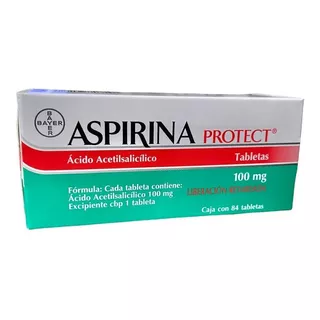 Aspirina Protect Liberación Prolongada 100 Mg Con 84 Tabs