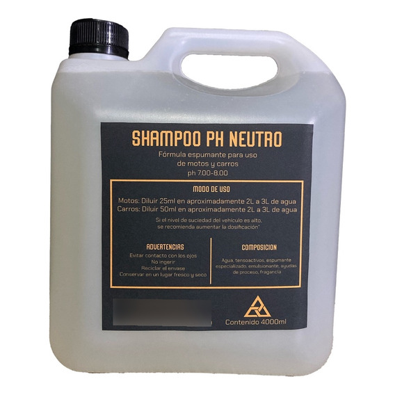 Shampoo Ph Neutro Carro Moto 4000ml