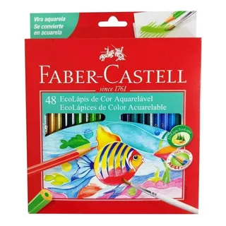 Lapis De Cor Faber-castell 48 Cores Aquarelavel 120248g