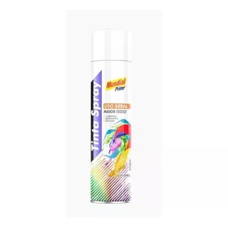 Tinta Spray Uso Geral Branco Brilhante 400ml Mundial Prime 