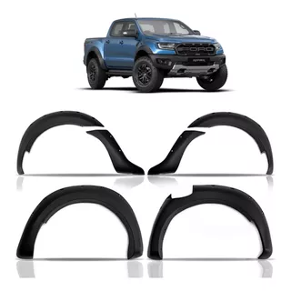 Kit Alargador Paralamas 6 Peças Ford Ranger 2017 À 2023