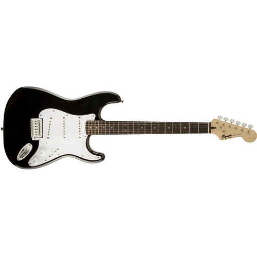 Squier Stratocaster Electric Guitar Color Negro Orientación de la mano Diestro