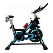 Bicicleta Estática Corleone Spinbike Estática Para Spinning Color Negro Y Azul