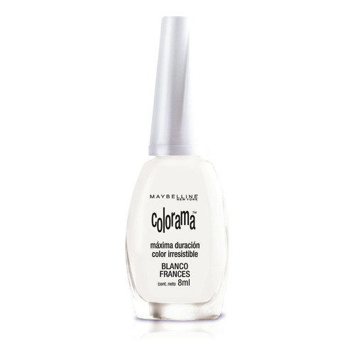 Esmalte Colorama Maybelline New York 8ml Color Blanco Francés