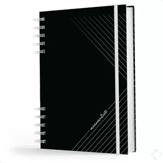 Caderno De Anotações - 200 Pg - Coleção Minimalista - Black