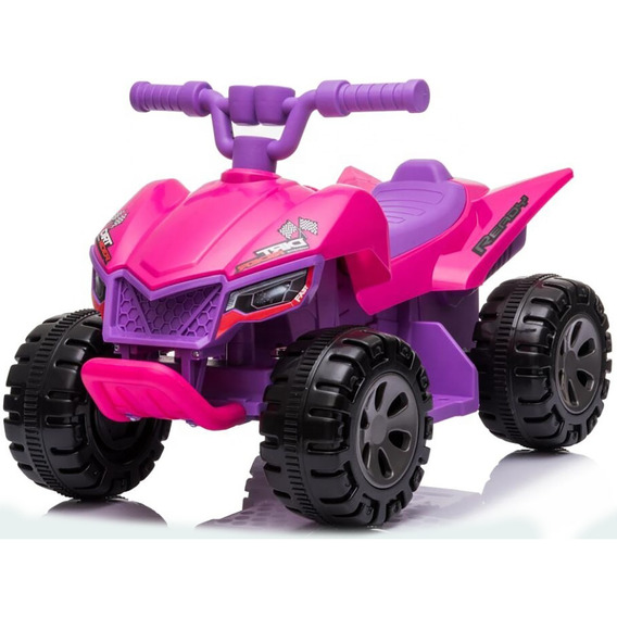 Moto Carro Electrica Niños 4 Años Bluetooth Usb Recargable Color Fucsia-lila