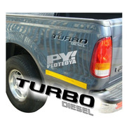 Calco Turbo Diesel Duty Calcomania F100 F150 Precio Por Par