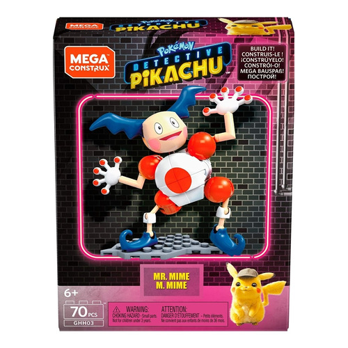 Mr. Mime 70pzas Detective Pikachu Pokemon Mega Construx