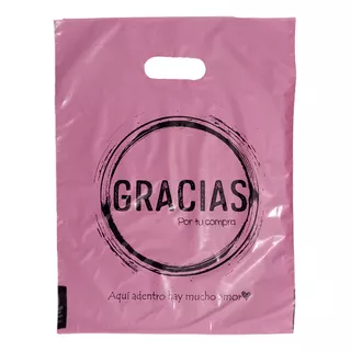 Bolsa Riñón Frase Premium Manija Para Regalo 30x40cm  X150u 