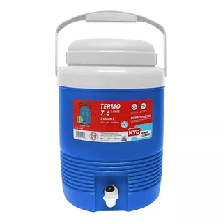 Termo Nyc 7.6 Lts (2 Galones) C/llave, Disp. En Azul O Rojo 