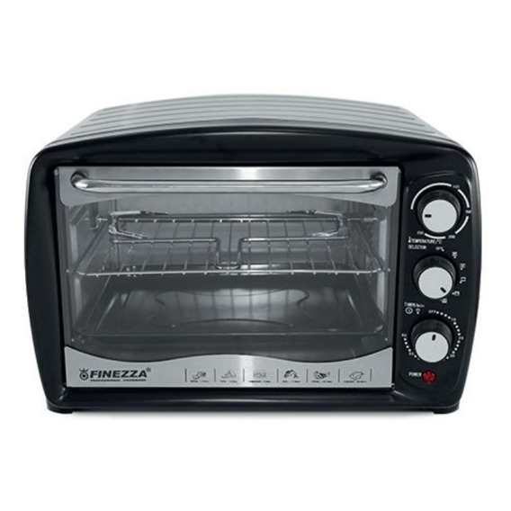 Horno Eléctrico Finezza Fz-3026he De 26 Litros  Negro