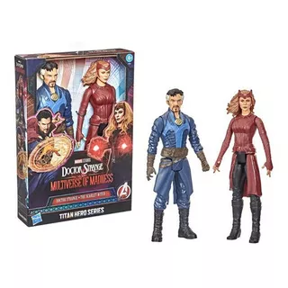 Figura De Acción Marvel Titan Hero Series Doctor Strange + Bruja Escarlata