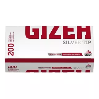 Papeles Para Cigarrillo Gizeh Tubos Silver Tip De Sin Sabor Con Diseño Tubo De 1 X 200 U