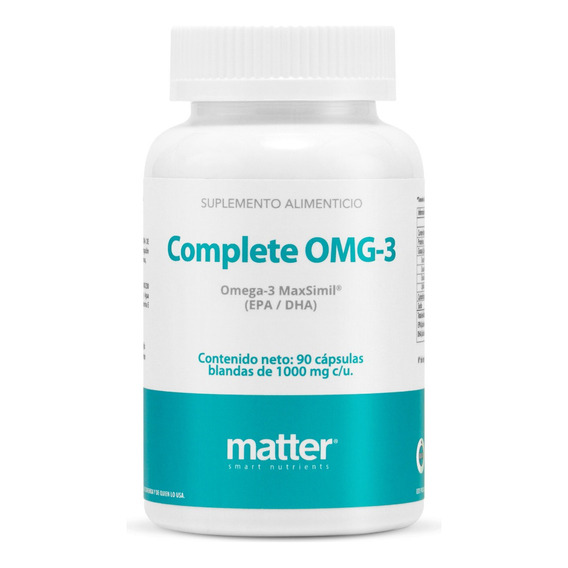 Omega 3, Omega-3 Maxsimil®, 90 Cap, Complete Omg-3, Matter