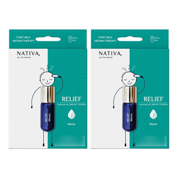 2pack Roll On Menta - Lift - Dolor De Cabeza / Migraña 3ml