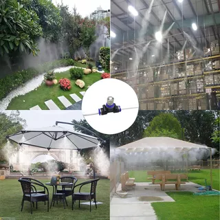 Sistema Nebulizacion Refrescar Jardin Rocio Brisa 15m Boquil