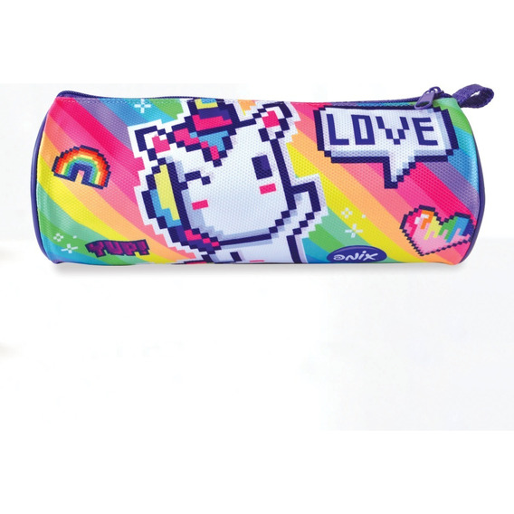 Lapicera Escolar Cilindro Onix Estuche Kawaii Danpex Color Yup Love