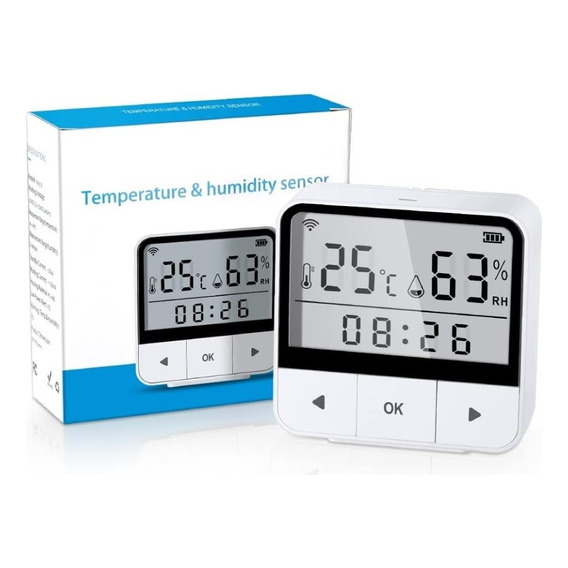 Sensor Temperatura Humedad Higrometro Wifi Alexa Tuya Google