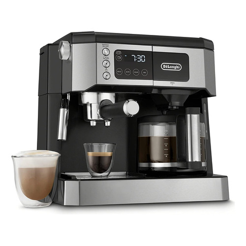 Cafetera Espresso Combinada 3 En 1 Com530m Delonghi Color Plateado