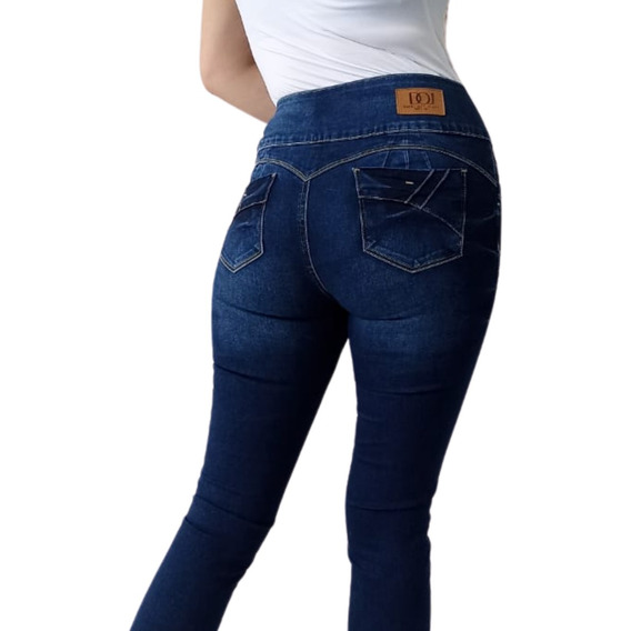 Jeans Dama Pantalón Skinny Cintura Alta Mezclilla Mujer 