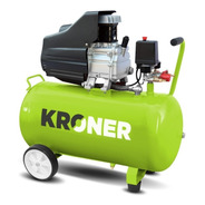 Compresor De Aire Eléctrico Portátil Kroner H8 Verde 220v - 240v 50hz/60hz