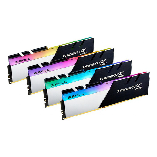 Memoria RAM Trident Z Neo gamer color negro/plateado 128GB 4 G.Skill F4-3600C18Q-128GTZN