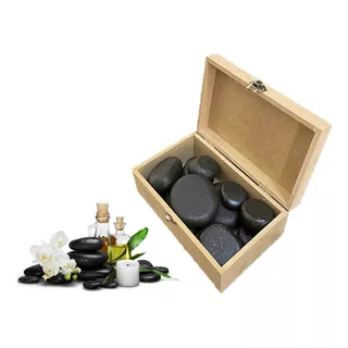 Kit De Pedras Quentes Vulcânicas Para Massagem