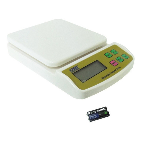 Báscula de cocina digital OBI 207132 pesa hasta 10kg