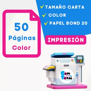 Impresiones, Copias. A Color. Tamaño Carta