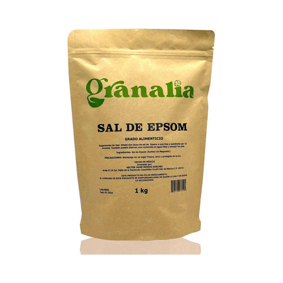 Sal De Epsom (sulfato De Magnesio) 1 Kg Granalia