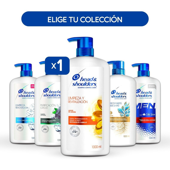 1 Shampoo Head & Shoulders 1000ml - Colección