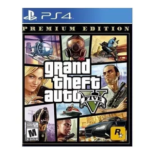 Grand Theft Auto V  Gta Premium Edition Rockstar Games Ps4 Físico