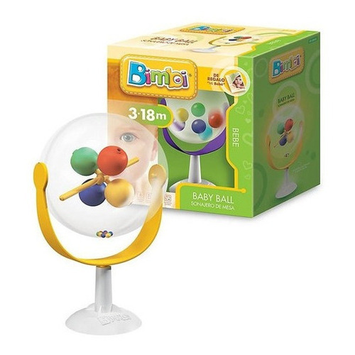 Bimbi Baby Ball Sonajero Didactico Ventosa Int 01-005 Dimare Color Multicolor Diseño Esfera