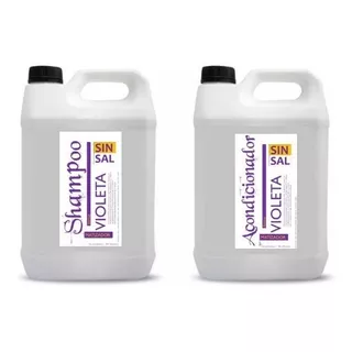 Matizador Violeta Shampoo Y Crema Sin Sal 5+5 Lt