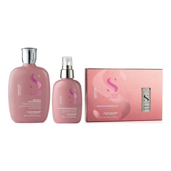Shampoo Nutritivo 250ml + Spray + Ampollas Alfaparf Moisture