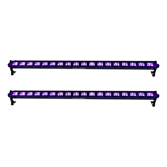 Barra Uv Led 18x5w Ultravioleta Luz Negra Disco 2pz