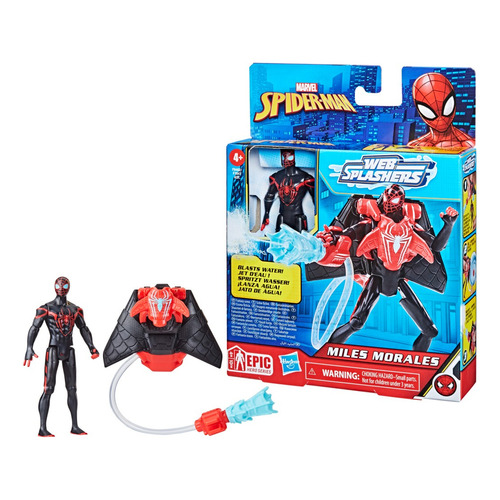Muñeco Marvel Spider-man Web Splasher Miles Morales +3