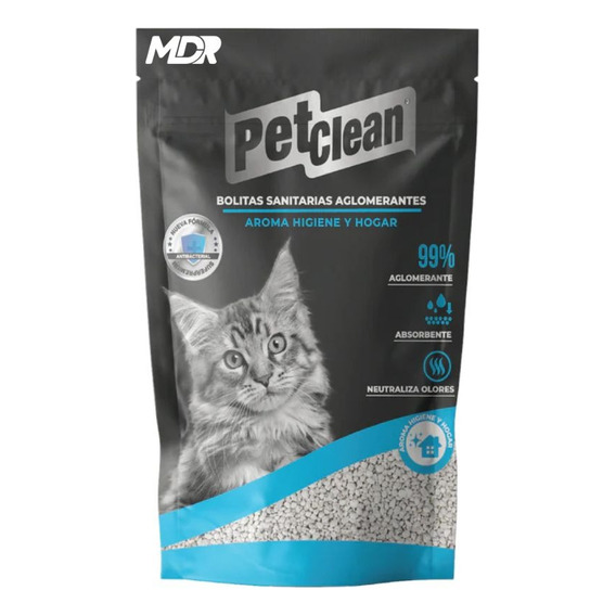 Pet Clean Arena En Bolitas Sanitarias Perfumada 2kg | Mdr