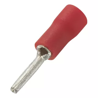 Terminal Pino Agulha Pre Isolado 0,5 A 1,5mm Vermelho 100un